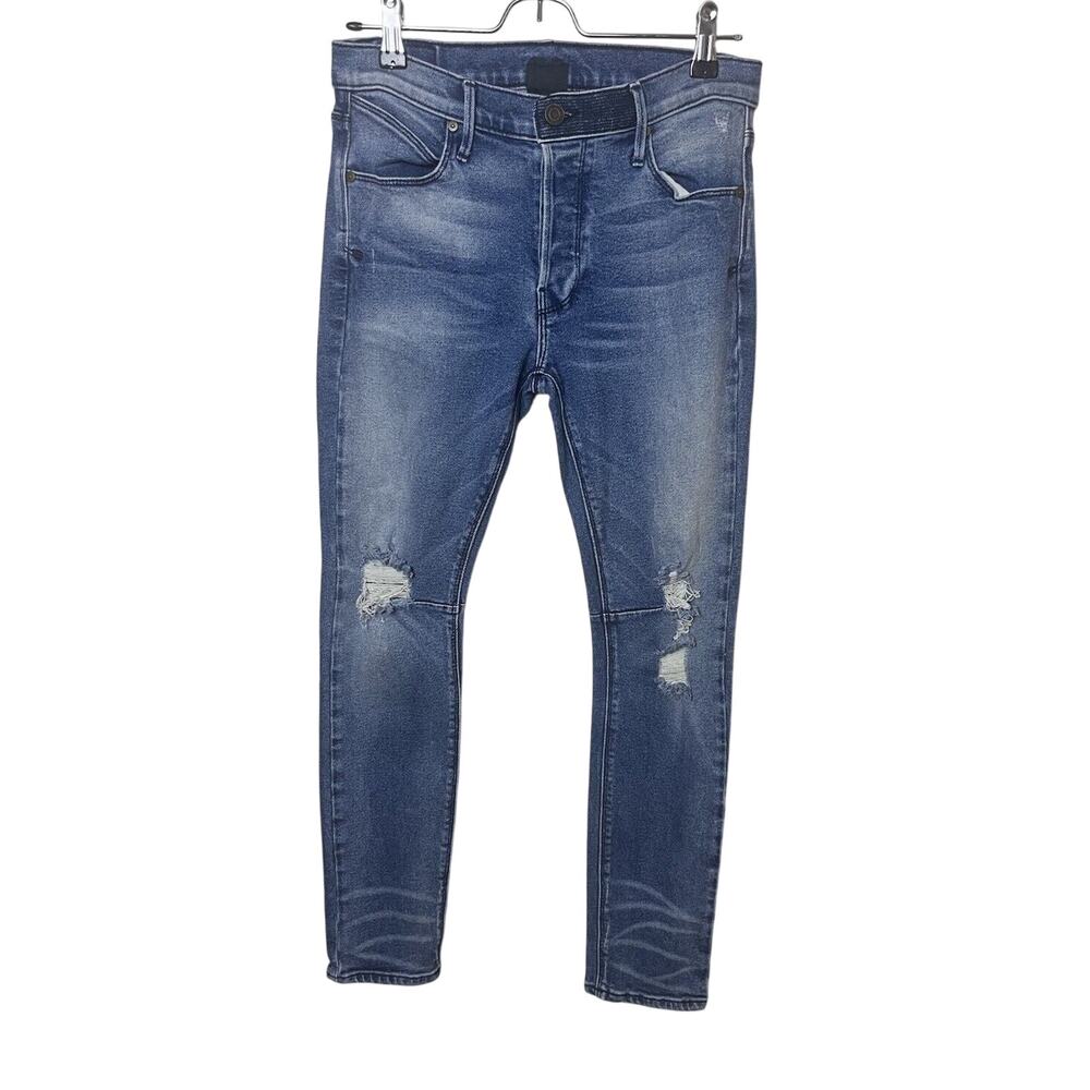 RtA Women’s Sz 26 Ryder Blue Distressed Skinny Boyfriend Fit Jeans